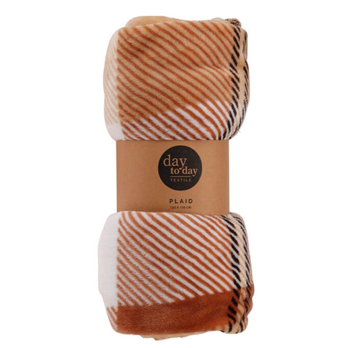 Coperta natalizia in poliestere tartan per decorazioni natalizie