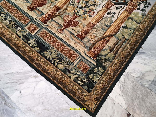 Arazzo Aubusson 172x150 Casa e cucina/Tessili per la casa/Tappeti e tappetini/Tappeti Mollaian Tappeti - Lecce, Commerciovirtuoso.it