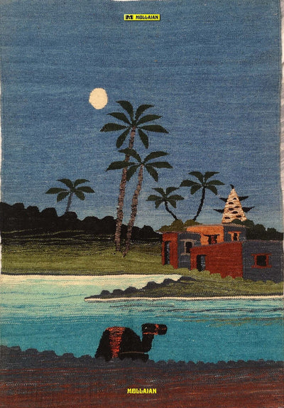 Arazzo Kilim Nilo Harrania Egitto 98x65cm Paesaggi Del Nilo 100% Artigianale Casa e cucina/Decorazioni per interni/Arazzi e tappezzeria Mollaian Tappeti - Lecce, Commerciovirtuoso.it