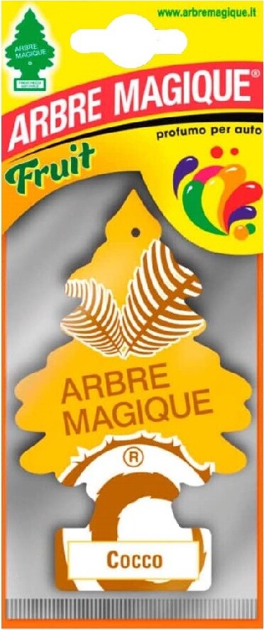 Arbre Magique Mono Deodorante Profumatore Per Auto Profumazione Fragranza Cocco Auto e Moto/Accessori per auto/Deodoranti per auto Trade Shop italia - Napoli, Commerciovirtuoso.it
