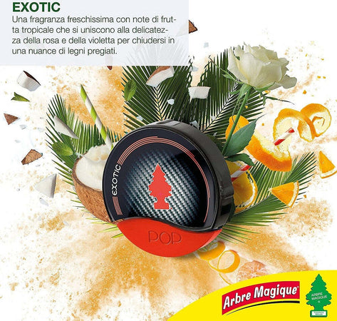 Arbre Magique Pop Profumatore Deodorante Per Auto Profumazione Exotic Esotica Auto e Moto/Accessori per auto/Deodoranti per auto Trade Shop italia - Napoli, Commerciovirtuoso.it