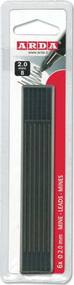 Arda 6 Mine grafite 5030BL 2.0 mm B Cancelleria e prodotti per ufficio/Penne matite scrittura e correzione/Matite/Mine per portamine Scontolo.net - Potenza, Commerciovirtuoso.it