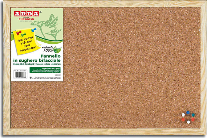 Arda 957 Pannello Sughero Naturale 40 x 60 cm Giochi e giocattoli/Attività creative/Lavagne/Lavagnette Scontolo.net - Potenza, Commerciovirtuoso.it