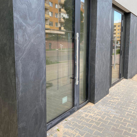 pannello rivoluzionario di Rivestimento interno-esterno in VERA PIETRA flessibile 61x122x0,3cm ARDESIA AMARO
