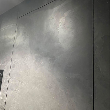 pannello rivoluzionario di Rivestimento interno-esterno in VERA PIETRA flessibile 61x122x0,3cm ARDESIA AMARO