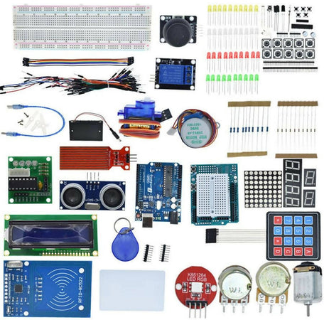 Arduino Uno R3 Breadbord Starter Kit e Supporto Motore Passo-passo/servo/1602 Lcd/cavo Jumper