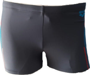 Arena-Costume-Uomo-M-Stipple-Short-Grigio-Asfalto/Turchese