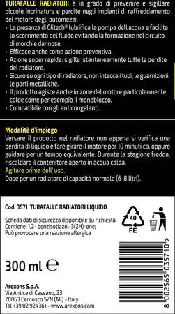 Arexons-Liquido-per-radiatori-300-ml-turafalle-radiatore-Auto-Sigilla-perdite-radiatore