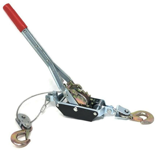 Argano Paranco Verricello Manuale A Leva 2 Ton 2t Cavo In Acciaio Doppio Gancio Tools