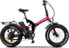 Argento-Bi-Max-Bici-Elettrica-Pieghevole,-Full-Suspension,-Freni-a-Disco,-Motore-250W,-Peso-Max-Supportato-100-kG
