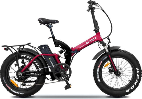 Argento-Bi-Max-Bici-Elettrica-Pieghevole,-Full-Suspension,-Freni-a-Disco,-Motore-250W,-Peso-Max-Supportato-100-kG