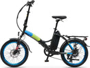 Argento-Bicicletta-elettrica-E-Bike-Motore-250-Watt---Piuma-Blu-Argento