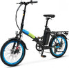 Argento-Bicicletta-elettrica-E-Bike-Motore-250-Watt---Piuma-Blu-Argento