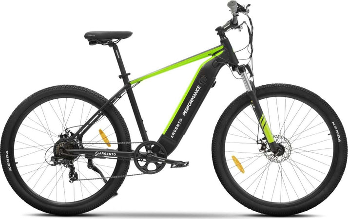 Argento-Performance-Mountain-e-bike,-Bici-Elettrica,-Batteria-468W,-Motore-250W,-Cambio-7-rapporti