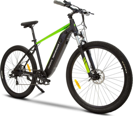 Argento-Performance-Mountain-e-bike,-Bici-Elettrica,-Batteria-468W,-Motore-250W,-Cambio-7-rapporti