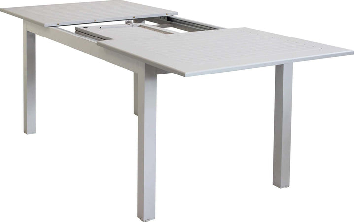 ARGENTUM---set-tavolo-da-giardino-allungabile-150/210x90-compreso-di-6-poltrone-in-alluminio-Tortora-Milani-Home