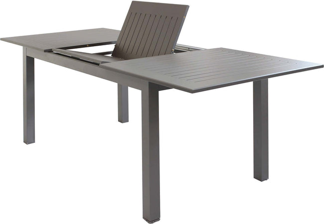 ARGENTUM---set-tavolo-da-giardino-allungabile-150/210x90-compreso-di-8-poltrone-in-alluminio-Taupe-Milani-Home