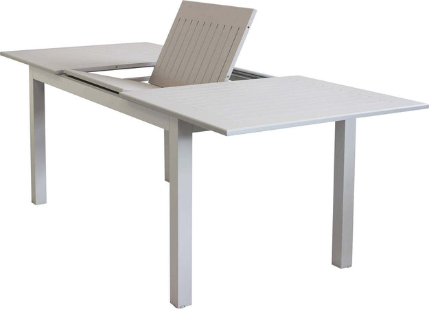 ARGENTUM---set-tavolo-da-giardino-allungabile-150/210x90-compreso-di-8-poltrone-in-alluminio-Tortora-Milani-Home