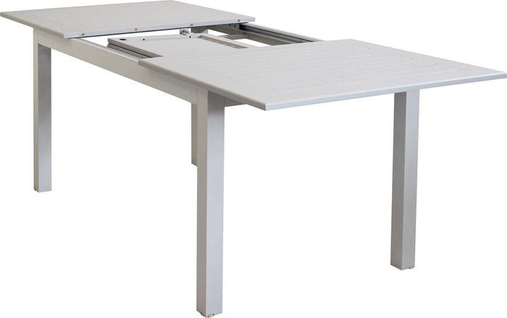 ARGENTUM---set-tavolo-da-giardino-allungabile-150/210x90-compreso-di-8-poltrone-in-alluminio-Tortora-Milani-Home