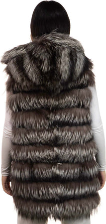 Arianna---Smanicato-Donna-Marrone-in-vera-pelliccia-con-cappuccio