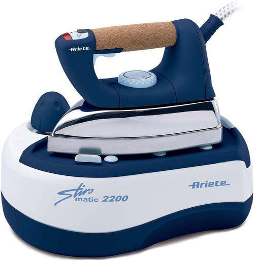Ariete 6257 Stiromatic 2200 Ferro da stiro con Caldaia Acciaio Inox Piastra in alluminio manico in sughero 80 gr/min