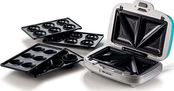 ARIETE-Tostiera-SANDWICHES-&-COOKIES-PARTY-TIME-American-Diner-Azzurro