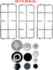 ARISTON - KIT RINNOVO COMPLETO CUCINA SPARTIFIAMMA GRIGLIE PF750A C00077239 Casa e cucina/Utensili da cucina/Bruciatori da cucina Rossi Ricambi - Venetico Marina, Commerciovirtuoso.it