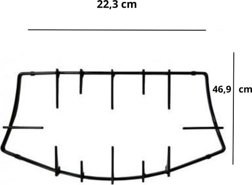ARISTON GRIGLIA CUCINA PESCIERA CENTRALE INFERIORE C0053168 46,9 X 22,3 CM. Casa e cucina/Grandi elettrodomestici/Accessori e parti di ricambio/Ricambi e accessori per piani cottura/Griglie per piani cottura Rossi Ricambi - Venetico Marina, Commerciovirtuoso.it