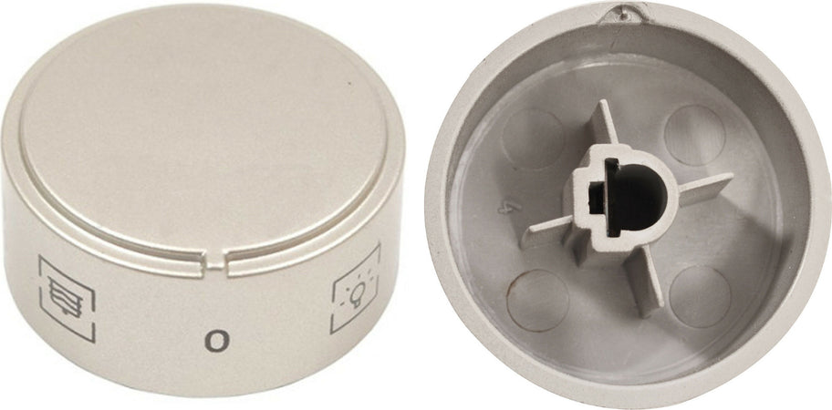 ARISTON HOTPOINT - MANOPOLA FORNO 6 FUNZIONI ARGENTO ORIGINALE C00114023 - Casa e cucina/Grandi elettrodomestici/Accessori e parti di ricambio/Ricambi e accessori per forni/Finiture e manopole per forni Rossi Ricambi - Venetico Marina, Commerciovirtuoso.it