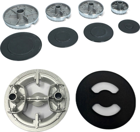 ARISTON HOTPOINT INDESIT KIT BRUCIATORI + PIATTELLI 4 FUOCHI + TRIPLA CORONA Casa e cucina/Utensili da cucina/Bruciatori da cucina Rossi Ricambi - Venetico Marina, Commerciovirtuoso.it