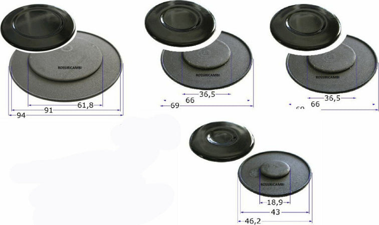 ARISTON INDESIT - PIATTELLI SPARTIFIAMMA CUCINA GAS 4 FUOCHI Casa e cucina/Grandi elettrodomestici/Accessori e parti di ricambio/Ricambi e accessori per piani cottura/Anelli per fuochi per piani cottura Rossi Ricambi - Venetico Marina, Commerciovirtuoso.it
