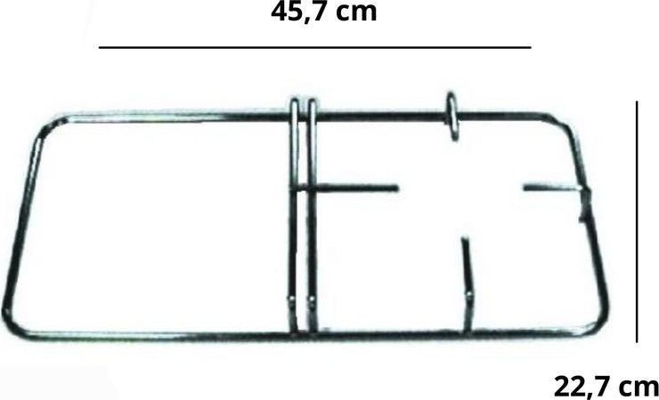 ARISTON INDESIT GRIGLIA CUCINA GAS 1 FUOCO + PIASTRA IN ACCIAIO 45,7 X 22,7 cm Casa e cucina/Grandi elettrodomestici/Accessori e parti di ricambio/Ricambi e accessori per piani cottura/Griglie per piani cottura Rossi Ricambi - Venetico Marina, Commerciovirtuoso.it