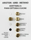ARISTON SERIE UGELLI PIANO COTTURA CUCINE GAS 5 FUOCHI + FORNO- GAS METANO - 6MB Casa e cucina/Utensili da cucina/Bruciatori da cucina Rossi Ricambi - Venetico Marina, Commerciovirtuoso.it