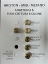 ARISTON SERIE UGELLI PIANO COTTURA CUCINE GAS 5 FUOCHI + FORNO- GAS METANO - 6MB Casa e cucina/Utensili da cucina/Bruciatori da cucina Rossi Ricambi - Venetico Marina, Commerciovirtuoso.it