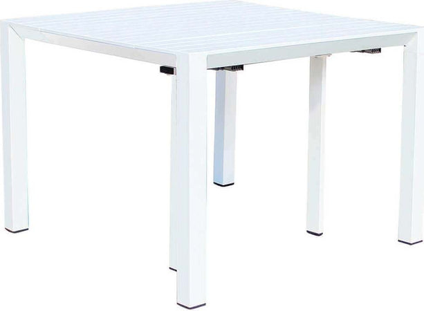 ARIZONA---set-tavolo-in-alluminio-cm-85-x-51,50/104/156/208/260-x-74-h-con-6-sedute-Bianco-Milani-Home