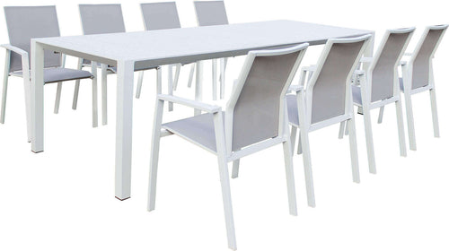ARIZONA---set-tavolo-in-alluminio-cm-85-x-51,50/104/156/208/260-x-74-h-con-8-sedute-Bianco-Milani-Home