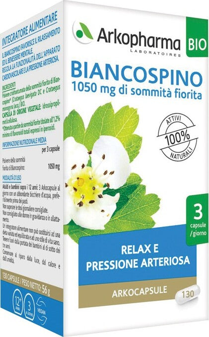 ARKOCAPSULE-BIANCOSPINO-BIO-integratore-alimentare-130-capsule-Arkopharma