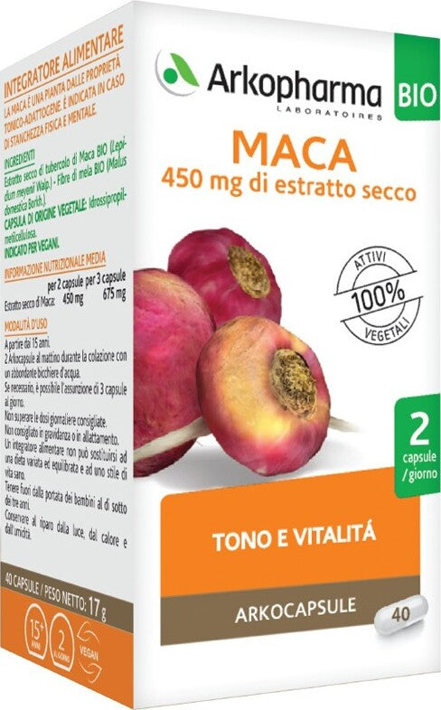 ARKOCAPSULE®-MACA-BIO-integratore-alimentare-40-capsule-Arkopharma