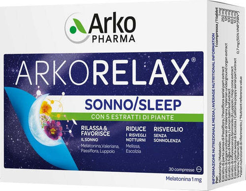 ARKORELAX®-SONNO-integratore-alimentare-30-compresse-Arkopharma