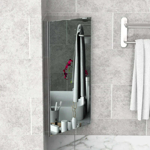 Armadietto-Angolare-Bagno-in-Acciaio-Anta-a-Specchio-Chiusura-Magnetica-3-Ripiani-Salvaspazio-60x30x18.4cm-TG202-0551TG2
