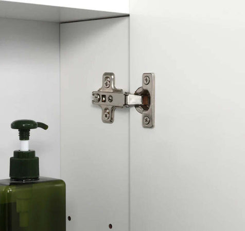 Armadietto-Bagno-con-3-Ante-Specchiate-e-Ripiani-Regolabili,-70x15x60cm,-Bianco-KJ4834-366KJ4