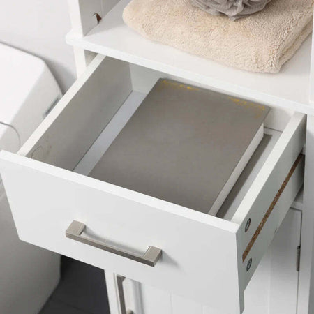 Armadietto-Bagno-con-Scaffale-a-3-Livelli,-1-Cassetto-e-1-Mobiletto,-34x30x163cm-AZ7834-364LGAZ7