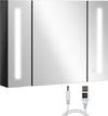 Armadietto-con-Specchio-da-Bagno-a-Parete-in-MDF-con-3-Armadietti,-3-Ripiani-e-Luce-LED,-90x15x65-cm,-Nero-WD6834-416BKWD6
