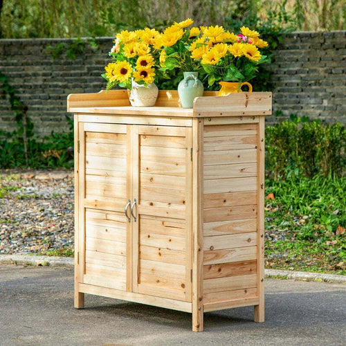 Armadietto-da-Esterno-a-2-Ripiani-in-Legno-di-Abete-con-Design-Rialzato-e-2-Ante,-83x40x92-cm-AL784B-630AL7