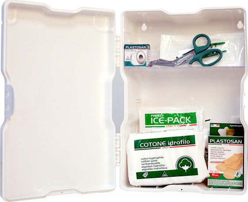 Armadietto di pronto soccorso 1-P - 37x22x14 cm - fino a 2 persone - bianco - PVS Salute e cura della persona/Prodotti per la medicazione/Pronto soccorso/Kit di pronto soccorso/Casa e lavoro Eurocartuccia - Pavullo, Commerciovirtuoso.it