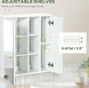 Armadietto-Specchiera-Bagno-2-Ante-con-Ripiani-Aperti-e-Mensole-Regolabili,-60x20x61cm,-Bianco-RF8834-547V00WTRF8