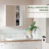 Armadietto-Specchiera-Bagno-2-Ante-con-Ripiani-Aperti-e-Mensole-Regolabili,-60x20x61cm,-Bianco-RF8834-547V00WTRF8