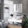 Armadietto-Specchiera-Bagno-2-Ante-con-Ripiani-Aperti-e-Mensole-Regolabili,-60x20x61cm,-Bianco-RF8834-547V00WTRF8
