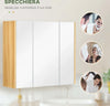 Armadietto-Specchiera-Bagno-a-3-Ante-con-Mensole-Regolabili,-68x22x60cm,-Bianco-TG9834-559V80WTTG9