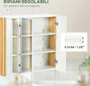 Armadietto-Specchiera-Bagno-a-3-Ante-con-Mensole-Regolabili,-68x22x60cm,-Bianco-TG9834-559V80WTTG9